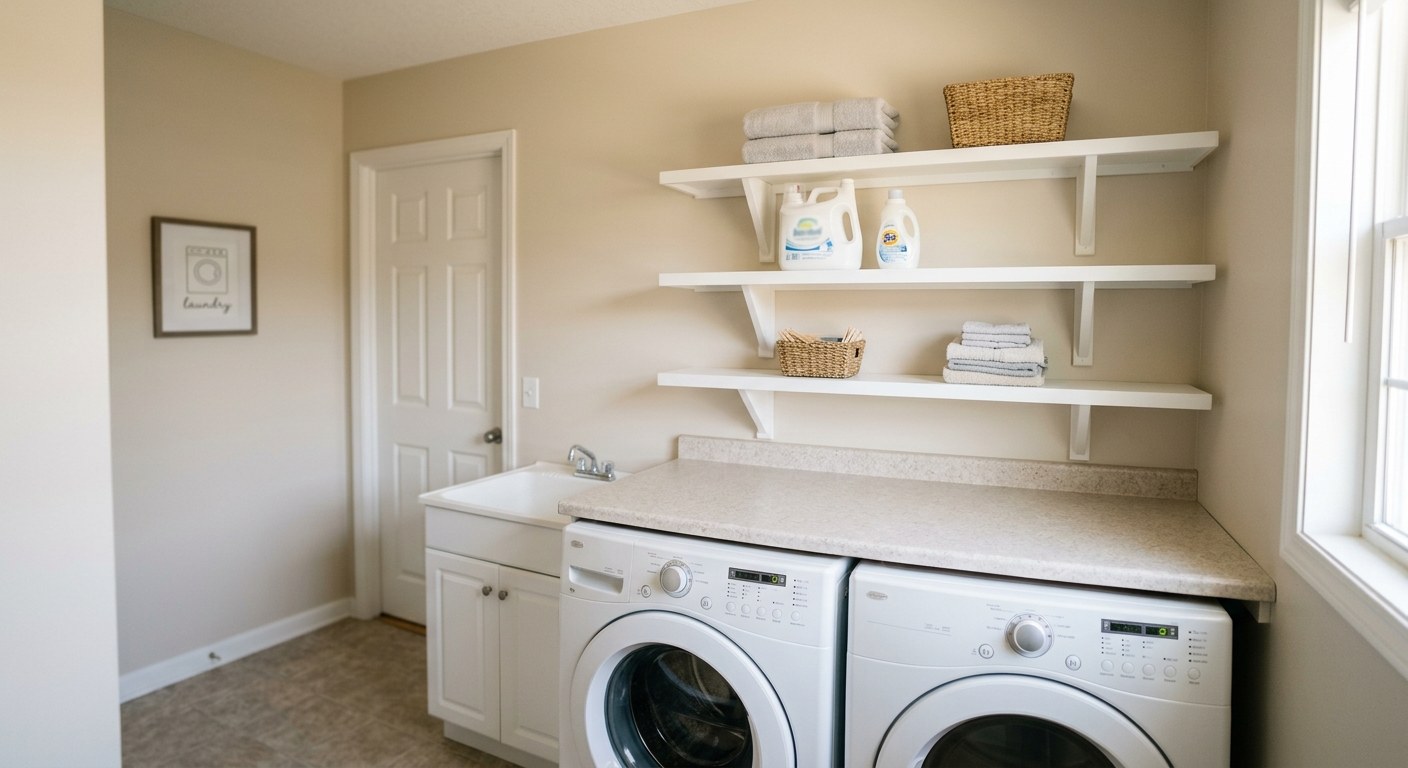 Example project: Laundry Room Shelving